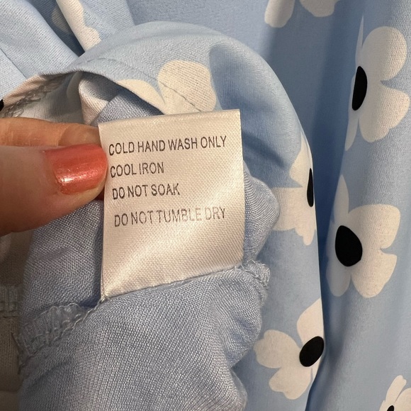 Princess Polly “Dare” Baby Blue Floral Mini Dress NWT - Size 4 - Picture 11 of 11